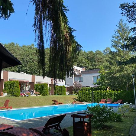 Apartament z tarasem Wiselka Bagian luar foto