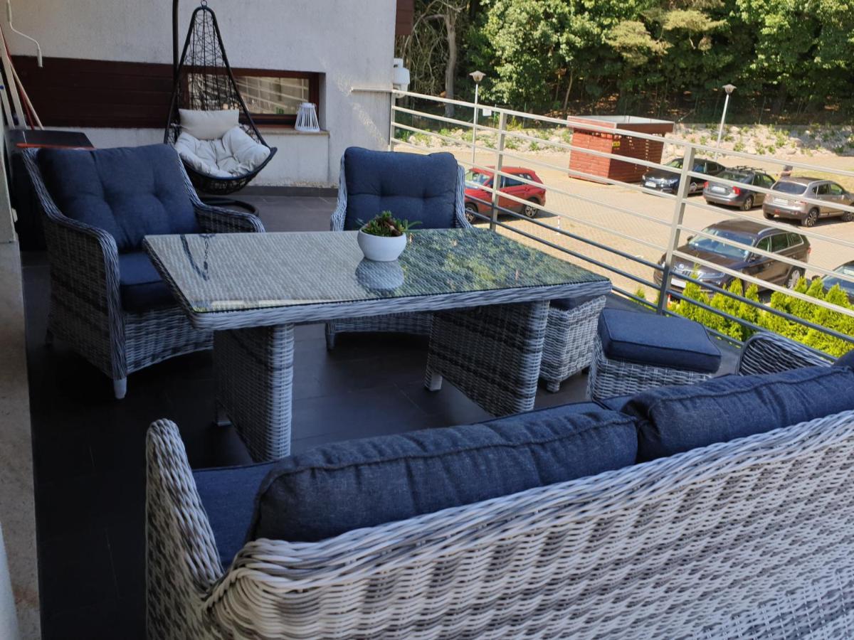 Apartament z tarasem Wiselka Bagian luar foto