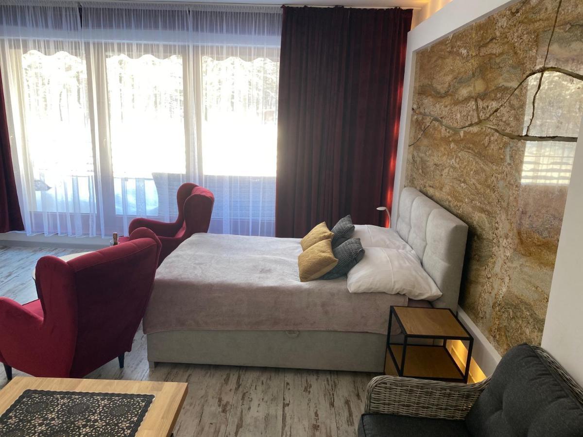 Apartament z tarasem Wiselka Bagian luar foto