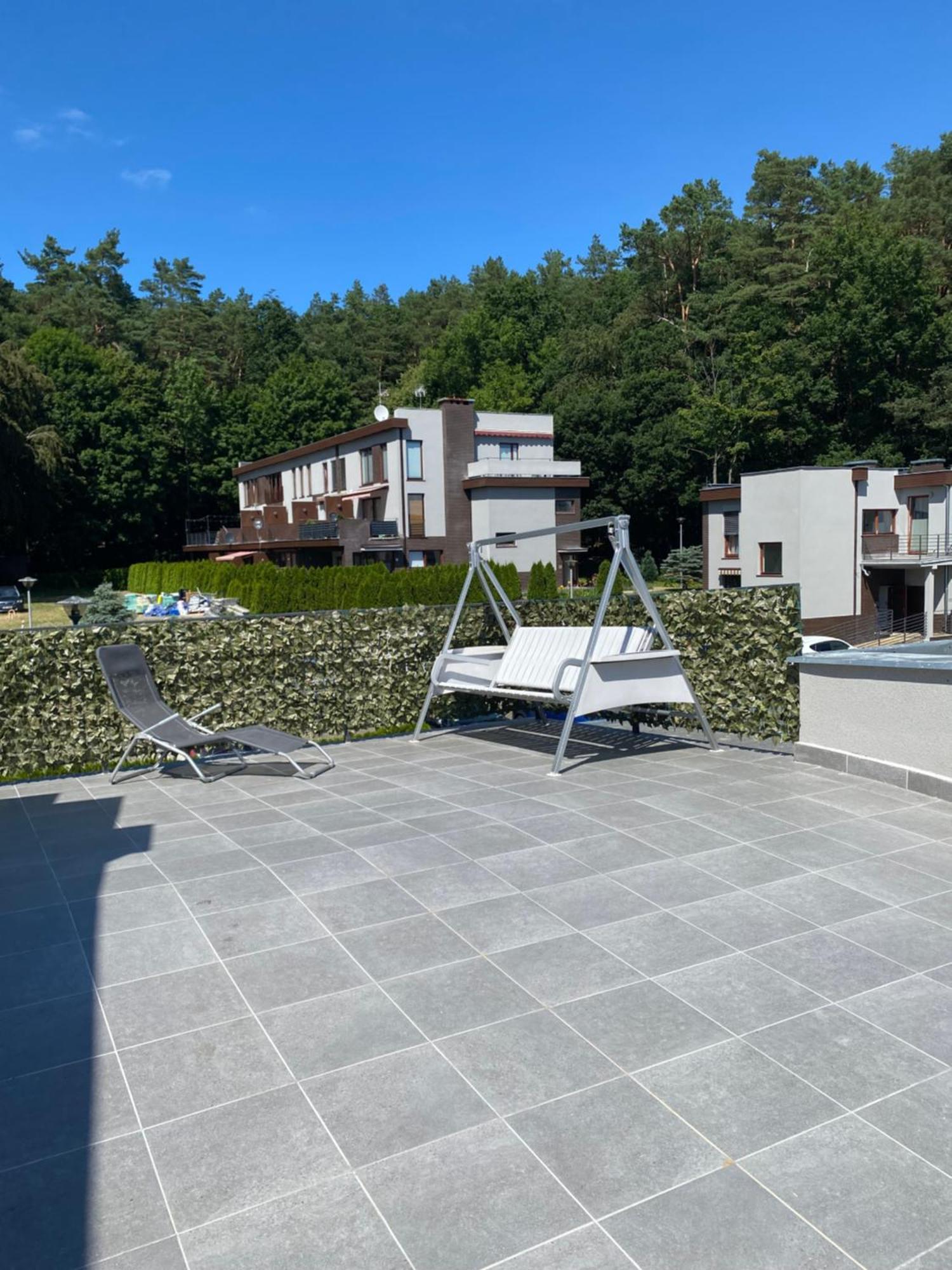 Apartament z tarasem Wiselka Bagian luar foto