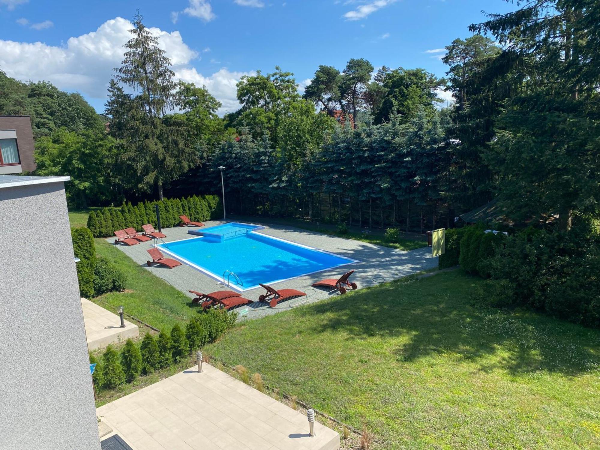 Apartament z tarasem Wiselka Bagian luar foto